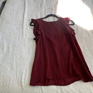 Burgundy blouse very soft!